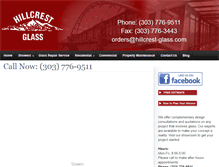 Tablet Screenshot of hillcrest-glass.com